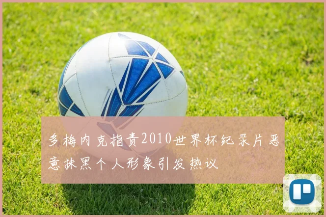 多梅内克指责2010世界杯纪录片恶意抹黑个人形象引发热议